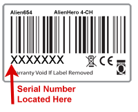 Serial Number Bar code